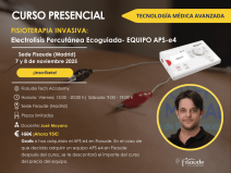 FORMACIÓN en FISIOTERAPIA INVASIVA – ELECTROLISIS PERCUTÁNEA ECOGUIADA - EQUIPO APS-e4 -Presencial FORMACIÓN en FISIOTERAPIA INVASIVA – ELECTROLISIS PERCUTÁNEA ECOGUIADA - EQUIPO APS-e4 -Presencial